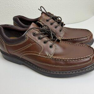 NEW G.H. BASS & CO. Men's 13 M Brown Leather Stanley Lace Up Oxford Shoes